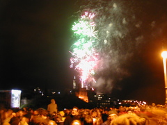 Seven Hills Fireworks above Calton Hill